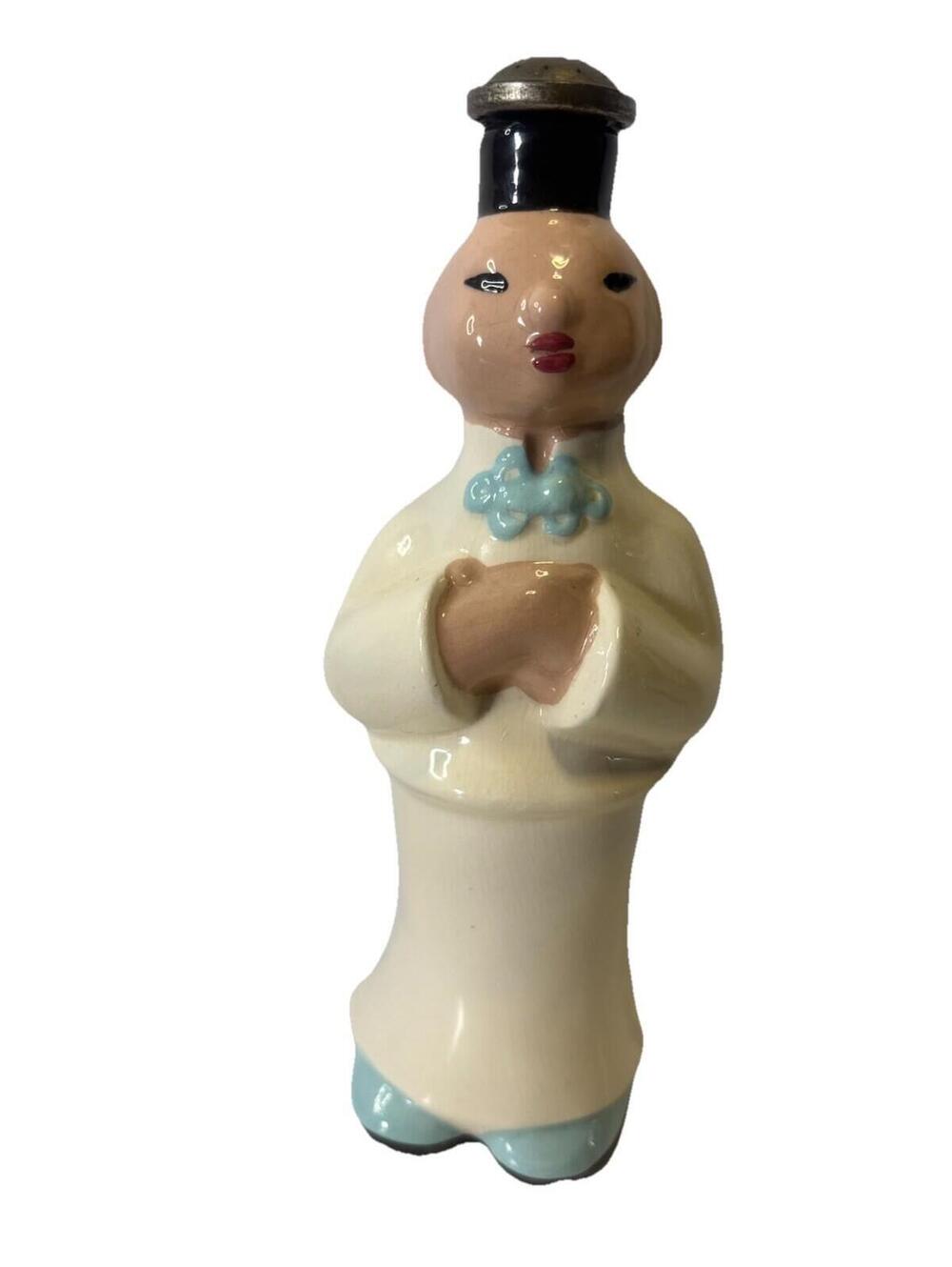 Cleminson’s Pottery Cholly Sprinkler Bottle Chinese Laundry MCM 8.5”
